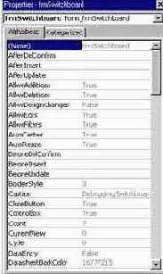 ���� Properties Window