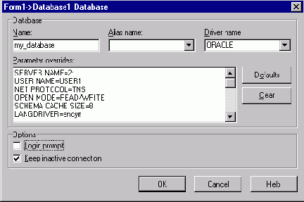 ��������� TDatabase