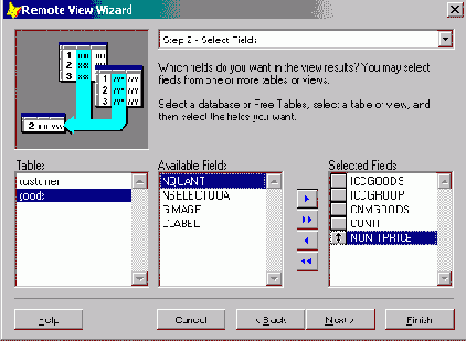Использование мастера удаленных представлений