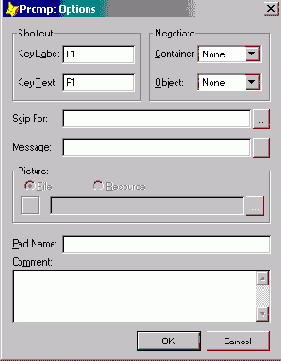 Определение клавиш быстрого вызова пунктов меню