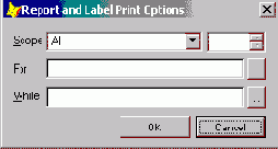 Печать отчета