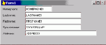 Размещение объектов в форме