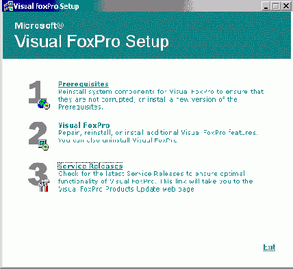 Установка Visual FoxPro