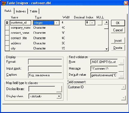 Задание вызова хранимой процедуры