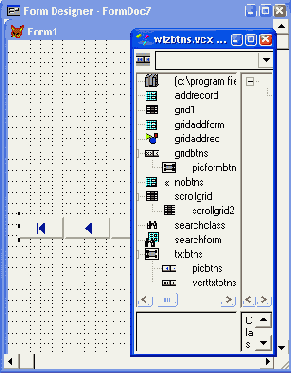Размещение в форме объектов из окна Class Browser