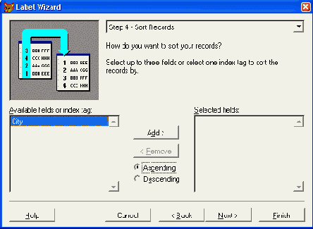 Определение порядка сортировки
