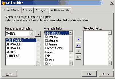 ���������� ���� Grid Builder