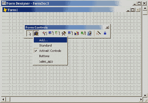 ������ ������������, ���������� ActiveX-����������