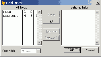���������� ���� Field Picker
