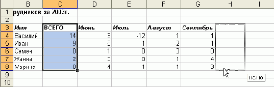 ���� ��������� ������������ ������ �� 