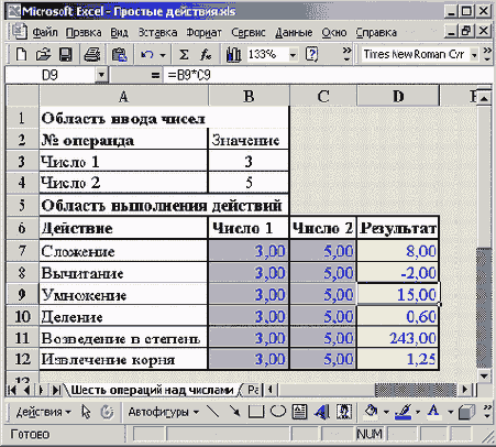 Диалоговое окно Формат ячеек, вкладка Число, выбран элемент Числовой