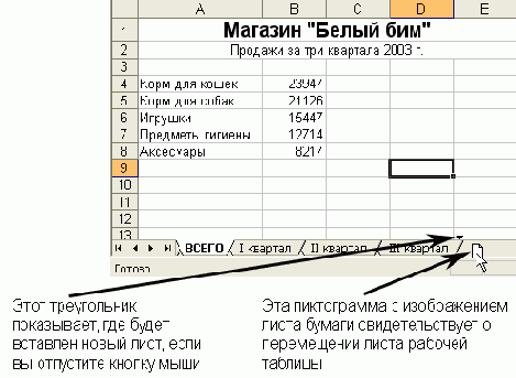 Для выбора группы смежных рабочих
