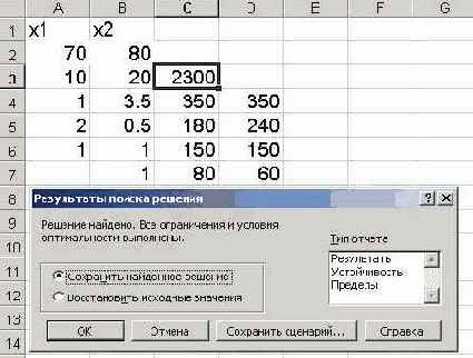���������� ������� ����� ��������� ���������������� � ������� ������ ������� � ����� EXCEL.
