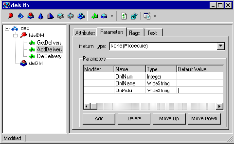 Создание серверных объектов для реализации распределенной транзакции