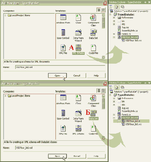 �������� ��������������� ������� DataSet