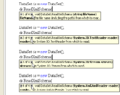 �������� XML-���������� � XSD-���� � �������������� ������ DataSet
