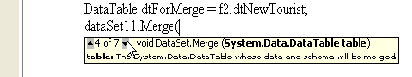 ����� Merge ������� DataSet