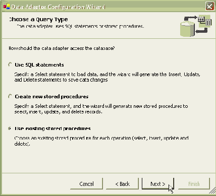 ����� ������� �������� �������� ��� ������ ������� DataAdapter