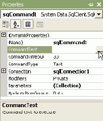 ������ Command. �������� CommandType � CommandText