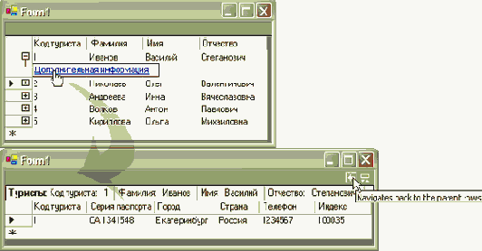 ����� ��������� ������. ����� ���� ������ � ���� ������� DataGrid