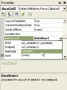 ������ DataView. ���������� � ���������� ������