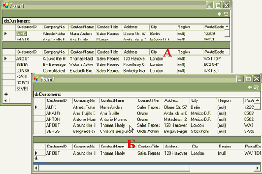 ������ DataView. ���������� � ���������� ������