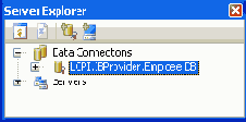 �������� ����������� � Server Explorer