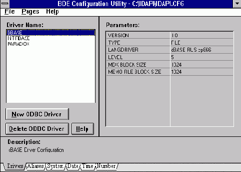 ��������� ���������� ������� ��������� BDE 