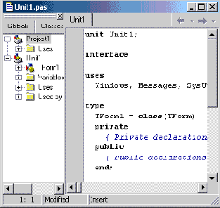  ���� ��������� ���� ��� ����������� ���� Code Explorer (�) � �� ���������� ����� (�)