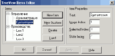 ���� ��������� ����� ������ ���������� TreeView