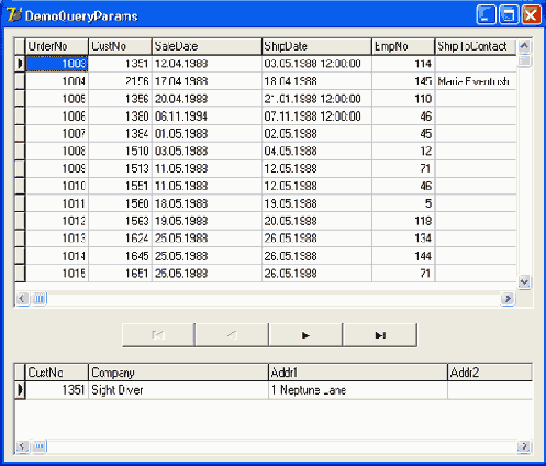 ������� ����� ������� DemoQueryParams