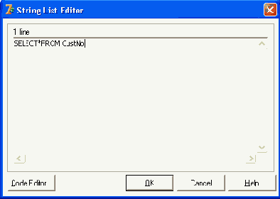 �������� � ������ ���������� TQuery