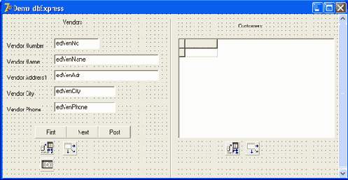 ���� ���������� Demo dbExpress