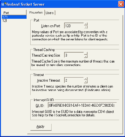 ����������� ScktSrvr exe