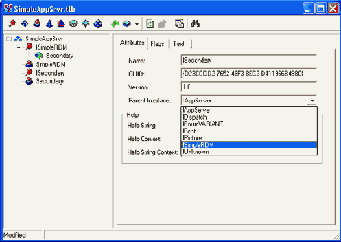 ���������� ����� ������� ���������� SimpleAppSrvr