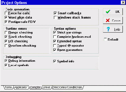 ����� ���� Options | Project