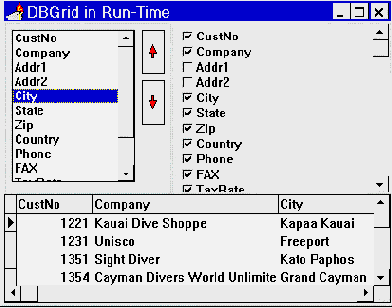 ���������� TDBGrid �� ����� ����������