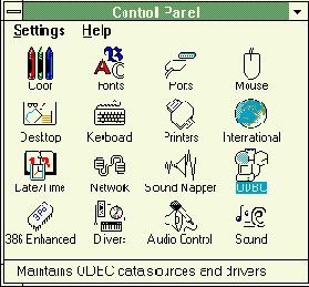 ��������� ��������� ODBC � ������ ���������