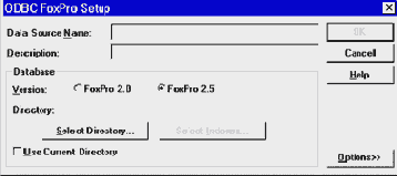 ��������� ��������� ODBC � ������ ���������