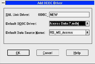 ��������� ��������� ODBC � ������ ���������