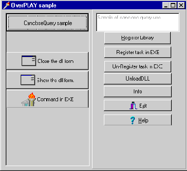 �������� ��������� ���������� � ������� OverPLAY