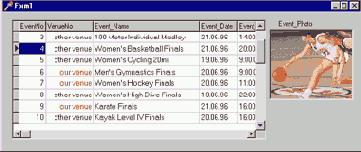Как заменить данные в столбце компонента TDBGrid