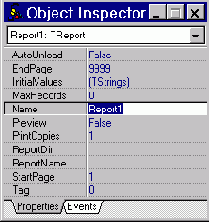 ���������� TReport � ����������