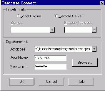 ��������� ����������� �������������� InterBase