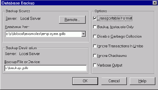 ��������� ����������� �������������� InterBase