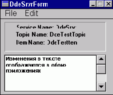 ������������� DDE
