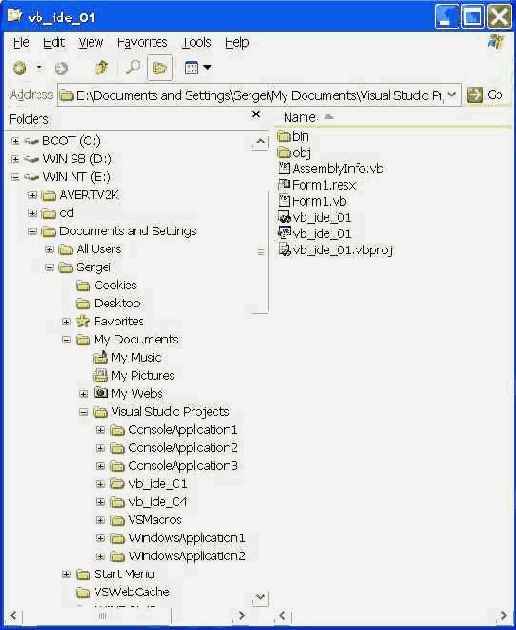 Дерево каталогов после компиляции