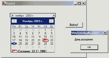 Календари (MonthCalendar и DateTimePicker)