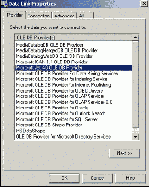 Установка соединения с базой данных