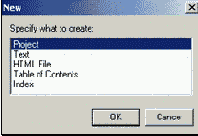 Создаем файл проекта справки